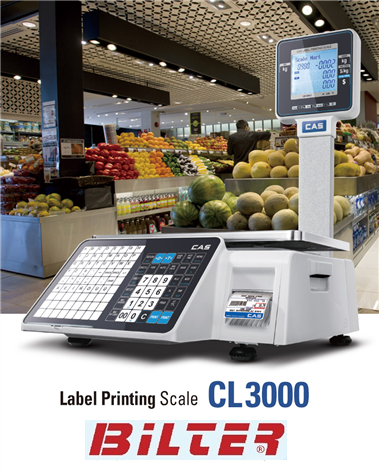 CAS CL 3000 BARKOD'LU TERAZİ > 15 KG - 30 KG